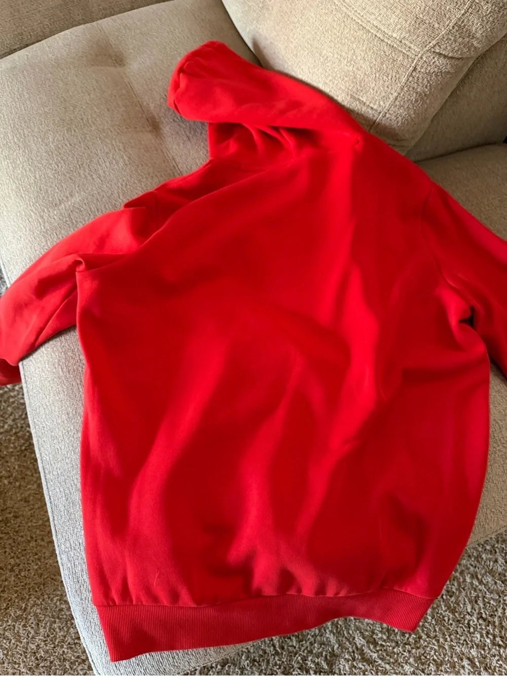 Puma Red Hoodie with Black Logo